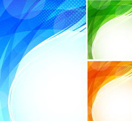 Set of tech backgrounds