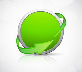 Abstract icon with arrows