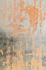 Abstract texture of stainless steel metal with random rust marks