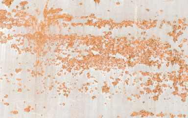 Abstract texture of stainless steel metal with random rust marks