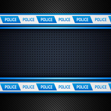 Metallic Perforated Sheet, Police Background