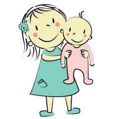 Faire part fille bébé fille