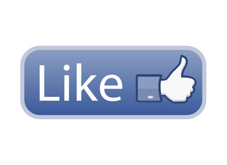 Thumb up, social media like button | icon. Vector illustration.