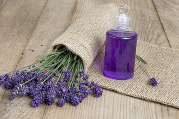 Bottle of  lavender oil