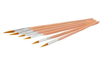 set of brushes isolated