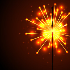 Obraz premium Bengal fire sparks vector background