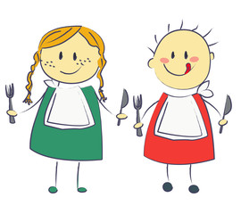 2 bonhommes app&eacute;tit