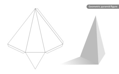 geometric pyramid figure for school