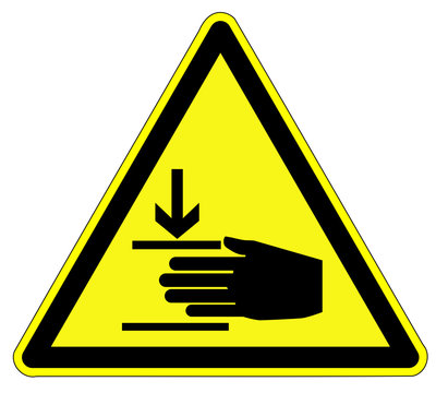 Warnzeichen - Handverletzungen