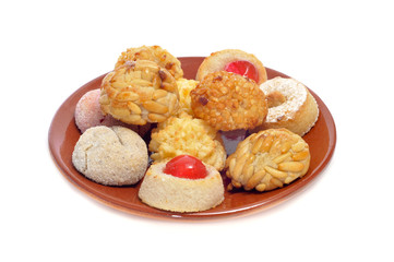 panellets, typical pastries of Catalonia, Spain, eaten in All Sa