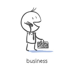 Businessman calling on the phone