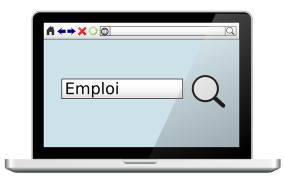 Rechercher emploi sur ordinateur
