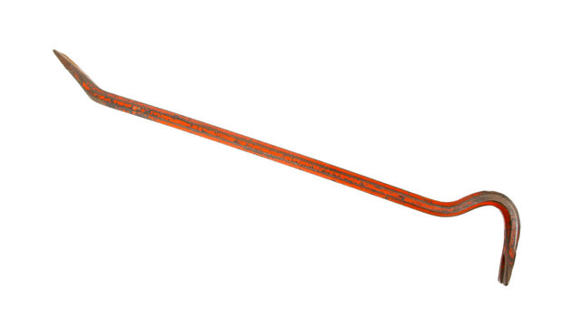 Old red crowbar