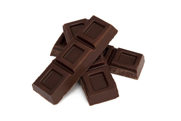 Chocolate isolated on white background