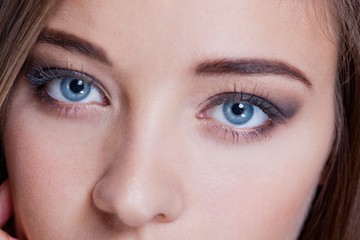 Beautiful big blue eyes
