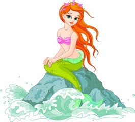 Printed kitchen splashbacks Mermaid Beautiful Mermaid