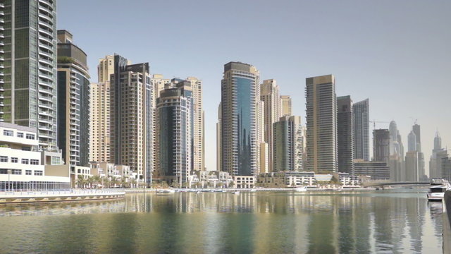 Dubai Marina on Water still