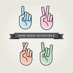 hand gestures, signals and signs