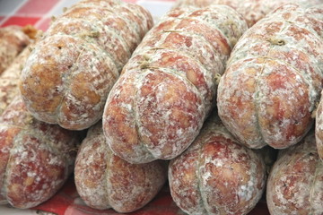 salami stacked counter sales of cold cuts market