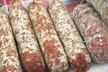 many salami with garlic counter sales of cold cuts market