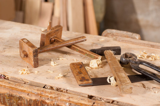 Vintage tool still life
