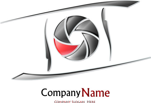 Photography company logo #Vector