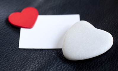 espace insertion blanc et coeur de saint Valentin