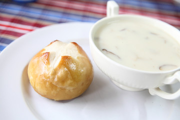 Bread and soup