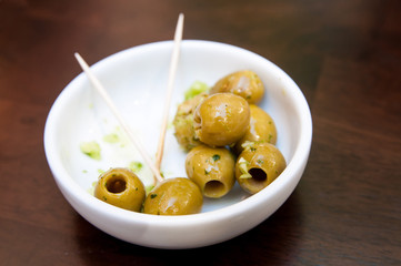 green olives