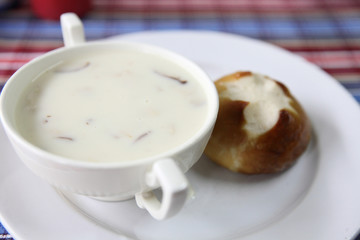 Bread and soup