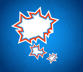 Abstract speech bubbles