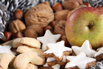 bunter teller zu weihnachten