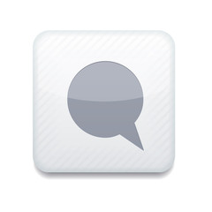 Vector white Bubble speech icon. Eps10. Easy to edit