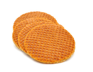Wafers isolated on white background