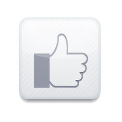 Obraz premium Vector white like icon. Eps10. Easy to edit