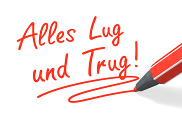 Stift- & Schriftserie: Alles Lug und Trug!