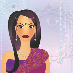 Indian girl in sari