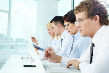 Fototapeta premium Praca na konferencji