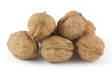 A pile of walnuts