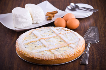 Ricotta cheese crostata.