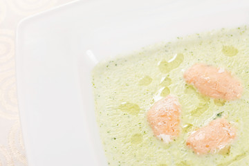 cream soup wit salmon
