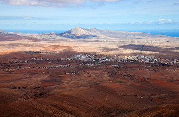 Fototapeta premium central Fuerteventura, view from El Pinar