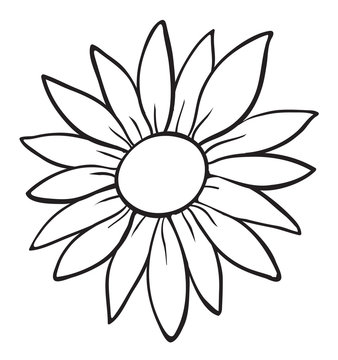 Flower Drawing Outline - Drawing And Sketches - ClipArt Best - ClipArt Best