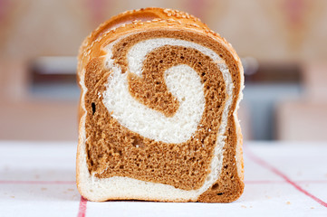 A delicious loaf with sesame seeds.