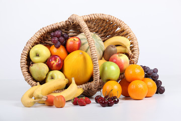 Basket of fresh fruit