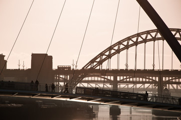 The Millenium and Tyne Bridges. Newcastle Upon Tyne.
