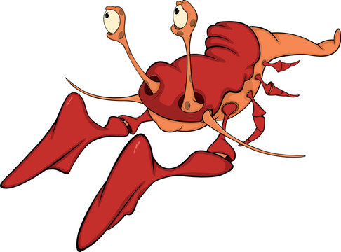 Red lobster cartoon