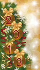 New 2013 Year banner, vector illustration