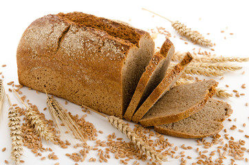 Vollkornbrot, Körner und Ähren