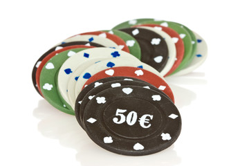 pile of poker chips